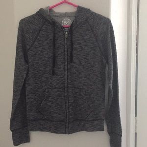 Gray and black jacket